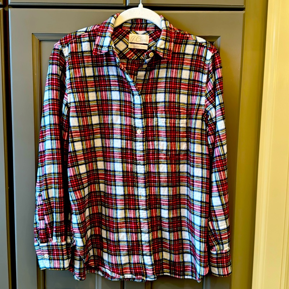 J Crew Plaid Flannel Shirt 2